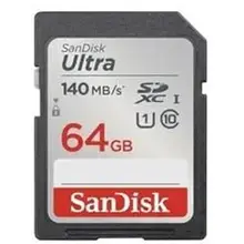 მეხსიერების ბარათი SanDisk 64GB Ultra SD/HC UHS-I Card 140MB/S Class 10 SDSDUNB-064G-GN6INმეხსიერების ბარათი SanDisk 64GB Ultra SD/HC UHS-I Card 140MB/S Class 10 SDSDUNB-064G-GN6INმეხსიერების ბარათი SanDisk 64GB Ultra SD/HC UHS-I Card 140MB/S Class 10 SDSDUNB-064G-GN6IN