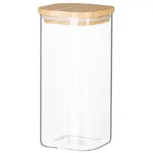 ქილა Ardesto Jar Fresh, 700 ml, square, glass, bambooქილა Ardesto Jar Fresh, 700 ml, square, glass, bambooქილა Ardesto Jar Fresh, 700 ml, square, glass, bamboo