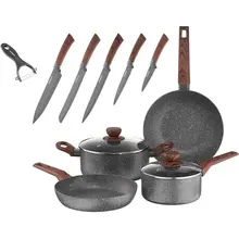 ქვაბების და ტაფების ნაკრები Ardesto 12 pcs set Midori,  stainless steelქვაბების და ტაფების ნაკრები Ardesto 12 pcs set Midori,  stainless steelქვაბების და ტაფების ნაკრები Ardesto 12 pcs set Midori,  stainless steel