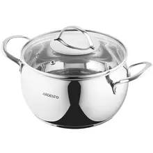 ქვაბი Ardesto Casserole with glass lid Gemini Liguria, 4l, stainless steelქვაბი Ardesto Casserole with glass lid Gemini Liguria, 4l, stainless steelქვაბი Ardesto Casserole with glass lid Gemini Liguria, 4l, stainless steel