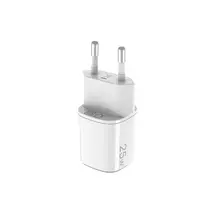 ადაპტერი Celly 25W 1xUSB-C, USB-A GaN Wall Charger Whiteადაპტერი Celly 25W 1xUSB-C, USB-A GaN Wall Charger Whiteადაპტერი Celly 25W 1xUSB-C, USB-A GaN Wall Charger White