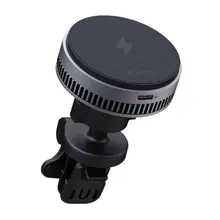 ავტომობილის უსადენო დამტენი Aukey 15W HD-MC13A MagFusion Dash Pro Qi2 Active Cooling Wireless Charging Phone Mount - Grayავტომობილის უსადენო დამტენი Aukey 15W HD-MC13A MagFusion Dash Pro Qi2 Active Cooling Wireless Charging Phone Mount - Grayავტომობილის უსადენო დამტენი Aukey 15W HD-MC13A MagFusion Dash Pro Qi2 Active Cooling Wireless Charging Phone Mount - Gray