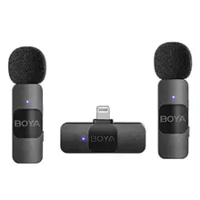 მიკროფონი Boya BY-V2 Ultracompact 2.4GHz Wireless Microphone Systemმიკროფონი Boya BY-V2 Ultracompact 2.4GHz Wireless Microphone Systemმიკროფონი Boya BY-V2 Ultracompact 2.4GHz Wireless Microphone System