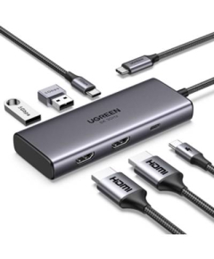USB-C ჰაბი UGREEN CM498 (15852) Revodok 206, 2 x HDMI, USB, Type-C, HUB, Grey - ISARI.store at the lowest price,USB-C ჰაბი UGREEN CM498 (15852) Revodok 206, 2 x HDMI, USB, Type-C, HUB, Grey - ISARI.store ,USB-C ჰაბი UGREEN CM498 (15852) Revodok 206, 2 x HDMI, USB, Type-C, HUB, Grey - ISARI.store buy at the lowest price,