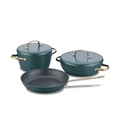 ქვაბების ნაკრები Korkmaz A2607 VINTAGE green.Cookware Set (5 pcs)ქვაბების ნაკრები Korkmaz A2607 VINTAGE green.Cookware Set (5 pcs)ქვაბების ნაკრები Korkmaz A2607 VINTAGE green.Cookware Set (5 pcs)