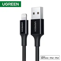 კაბელი UGREEN USB-A Male to Lightning Male Cable Nickel Plating ABS Shell 1m (Black)კაბელი UGREEN USB-A Male to Lightning Male Cable Nickel Plating ABS Shell 1m (Black)კაბელი UGREEN USB-A Male to Lightning Male Cable Nickel Plating ABS Shell 1m (Black)
