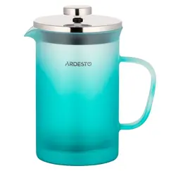 ჩაიდანი Ardesto AR1108BFM 800ml, French Press Fresh, Tiffany blueჩაიდანი Ardesto AR1108BFM 800ml, French Press Fresh, Tiffany blueჩაიდანი Ardesto AR1108BFM 800ml, French Press Fresh, Tiffany blue