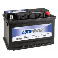 აკუმულატორი AUTOPOWER A74L3H6R 74 ა*ს R+აკუმულატორი AUTOPOWER A74L3H6R 74 ა*ს R+აკუმულატორი AUTOPOWER A74L3H6R 74 ა*ს R+