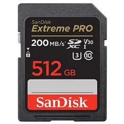 მეხსიერების ბარათი SanDisk 512GB Extreme PRO SD/XC UHS-I Card 200MB/S V30/4K Class 10 SDSDXXD-512G-GN4INმეხსიერების ბარათი SanDisk 512GB Extreme PRO SD/XC UHS-I Card 200MB/S V30/4K Class 10 SDSDXXD-512G-GN4INმეხსიერების ბარათი SanDisk 512GB Extreme PRO SD/XC UHS-I Card 200MB/S V30/4K Class 10 SDSDXXD-512G-GN4IN