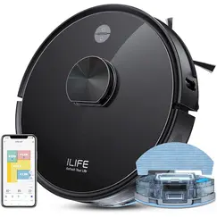 Robot vacuum cleaner Ilife A20, 4000Pa Laser Navigation Robotic Vacuum & Mop With APP Control, BlackRobot vacuum cleaner Ilife A20, 4000Pa Laser Navigation Robotic Vacuum & Mop With APP Control, BlackRobot vacuum cleaner Ilife A20, 4000Pa Laser Navigation Robotic Vacuum & Mop With APP Control, Black