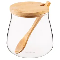 ქილა Ardesto Jar Fresh Sugar 500 ml, glass, bambooქილა Ardesto Jar Fresh Sugar 500 ml, glass, bambooქილა Ardesto Jar Fresh Sugar 500 ml, glass, bamboo