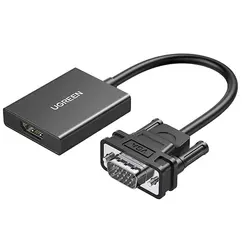 ადაპტერი UGREEN CM513 (50945), VGA To HDMI Adapter With 3.5mm And USB-C, 0.15cm, Blackადაპტერი UGREEN CM513 (50945), VGA To HDMI Adapter With 3.5mm And USB-C, 0.15cm, Blackადაპტერი UGREEN CM513 (50945), VGA To HDMI Adapter With 3.5mm And USB-C, 0.15cm, Black