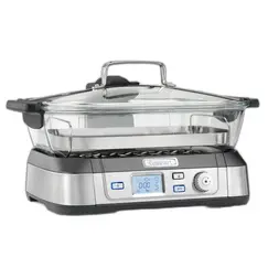 Steamer Cuisinart STM1000E, 1800W, 5L, Electric Glass Steamer, Black/SilverSteamer Cuisinart STM1000E, 1800W, 5L, Electric Glass Steamer, Black/SilverSteamer Cuisinart STM1000E, 1800W, 5L, Electric Glass Steamer, Black/Silver