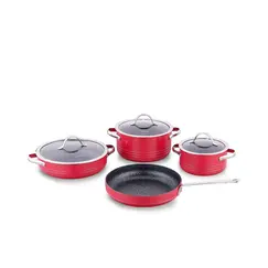 ქვაბების და ტაფების ნაკრები Korkmaz A2619-4 Linea 7 pcs Cookware Set- Vivaქვაბების და ტაფების ნაკრები Korkmaz A2619-4 Linea 7 pcs Cookware Set- Vivaქვაბების და ტაფების ნაკრები Korkmaz A2619-4 Linea 7 pcs Cookware Set- Viva