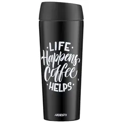თერმოსი Ardesto Travel mug Coffee Time, 450ml, stainless steel, blackთერმოსი Ardesto Travel mug Coffee Time, 450ml, stainless steel, blackთერმოსი Ardesto Travel mug Coffee Time, 450ml, stainless steel, black