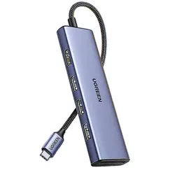 USB-C ჰაბი UGREEN CM511 (20956A), Type-C, USB, HDMI, TF/SD, Hub, GreyUSB-C ჰაბი UGREEN CM511 (20956A), Type-C, USB, HDMI, TF/SD, Hub, GreyUSB-C ჰაბი UGREEN CM511 (20956A), Type-C, USB, HDMI, TF/SD, Hub, Grey