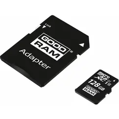 მეხსიერების ბარათი GOODRAM 128GB MICRO CARD cl 10 UHS I + adapterმეხსიერების ბარათი GOODRAM 128GB MICRO CARD cl 10 UHS I + adapterმეხსიერების ბარათი GOODRAM 128GB MICRO CARD cl 10 UHS I + adapter