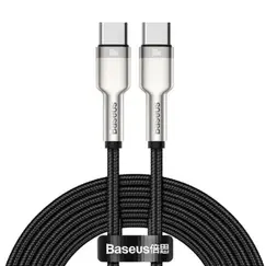 USB კაბელი Baseus Cafule Series Metal Data Cable Type-C to Type-C 100W 1m CATJK-C01USB კაბელი Baseus Cafule Series Metal Data Cable Type-C to Type-C 100W 1m CATJK-C01USB კაბელი Baseus Cafule Series Metal Data Cable Type-C to Type-C 100W 1m CATJK-C01