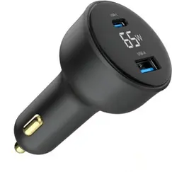 მანქანის დამტენი Gembird TA-UC-AC2PD65LCD-CAR-01 2-port USB Car Fast Charger USB-C PD LCD 65W Blackმანქანის დამტენი Gembird TA-UC-AC2PD65LCD-CAR-01 2-port USB Car Fast Charger USB-C PD LCD 65W Blackმანქანის დამტენი Gembird TA-UC-AC2PD65LCD-CAR-01 2-port USB Car Fast Charger USB-C PD LCD 65W Black