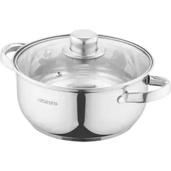 Ardesto Casserole with glass lid Gemini Gourmet Aosta, 2.7l, stainless steelArdesto Casserole with glass lid Gemini Gourmet Aosta, 2.7l, stainless steelArdesto Casserole with glass lid Gemini Gourmet Aosta, 2.7l, stainless steel