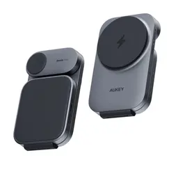 უსადენო დამტენი Aukey 3 in-1 15W LC-MC312 MagFusion Z Qi2 Foldable Wireless Charging Station - Grayუსადენო დამტენი Aukey 3 in-1 15W LC-MC312 MagFusion Z Qi2 Foldable Wireless Charging Station - Grayუსადენო დამტენი Aukey 3 in-1 15W LC-MC312 MagFusion Z Qi2 Foldable Wireless Charging Station - Gray