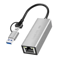 Adapter Logilink UA0422 USB-A/-C to 2.5G Ethernet Adapter GreyAdapter Logilink UA0422 USB-A/-C to 2.5G Ethernet Adapter GreyAdapter Logilink UA0422 USB-A/-C to 2.5G Ethernet Adapter Grey