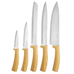 დანების ნაკრები Ardesto AR2105WD Midori, 5pcs, Knifes Set, Silver/Woodდანების ნაკრები Ardesto AR2105WD Midori, 5pcs, Knifes Set, Silver/Woodდანების ნაკრები Ardesto AR2105WD Midori, 5pcs, Knifes Set, Silver/Wood