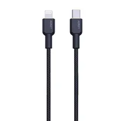 USB კაბელი Aukey CB-KCL1 27W PD USB-C to Lightning Cable 1M - BlackUSB კაბელი Aukey CB-KCL1 27W PD USB-C to Lightning Cable 1M - BlackUSB კაბელი Aukey CB-KCL1 27W PD USB-C to Lightning Cable 1M - Black