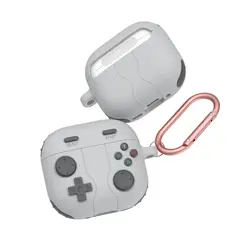 ყურსასმენის ქეისი TVC AirPods 4 Case Game Console Shape Earphones Silicone Shell with Carabiner - Rock Greyყურსასმენის ქეისი TVC AirPods 4 Case Game Console Shape Earphones Silicone Shell with Carabiner - Rock Greyყურსასმენის ქეისი TVC AirPods 4 Case Game Console Shape Earphones Silicone Shell with Carabiner - Rock Grey