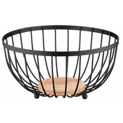ხილის თასი Ardesto Basket Midori 25х25х13cm, metal, wood, blackხილის თასი Ardesto Basket Midori 25х25х13cm, metal, wood, blackხილის თასი Ardesto Basket Midori 25х25х13cm, metal, wood, black