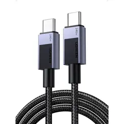 USB კაბელი UGREEN L513 (45068), 240W, Type-C to Type-C PD Fast Charging Cable, 2m, Space GrayUSB კაბელი UGREEN L513 (45068), 240W, Type-C to Type-C PD Fast Charging Cable, 2m, Space GrayUSB კაბელი UGREEN L513 (45068), 240W, Type-C to Type-C PD Fast Charging Cable, 2m, Space Gray