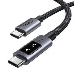 USB Cable UGREEN Uno L509 (45612), 100W, Type-C to Type-C, 0.5M, Black/GreyUSB Cable UGREEN Uno L509 (45612), 100W, Type-C to Type-C, 0.5M, Black/GreyUSB Cable UGREEN Uno L509 (45612), 100W, Type-C to Type-C, 0.5M, Black/Grey