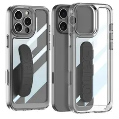 მობილურის ქეისი TVC GKK For iPhone 16 Pro Max Crystal Clear Case Anti-Drop TPU+PC Phone Cover with Silicone Hand Strap - Blackმობილურის ქეისი TVC GKK For iPhone 16 Pro Max Crystal Clear Case Anti-Drop TPU+PC Phone Cover with Silicone Hand Strap - Blackმობილურის ქეისი TVC GKK For iPhone 16 Pro Max Crystal Clear Case Anti-Drop TPU+PC Phone Cover with Silicone Hand Strap - Black