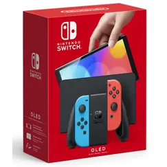 პორტატული სათამაშო კონსოლი Nintendo Switch Console with OLED  Neon Red & Blue \Switchპორტატული სათამაშო კონსოლი Nintendo Switch Console with OLED  Neon Red & Blue \Switchპორტატული სათამაშო კონსოლი Nintendo Switch Console with OLED  Neon Red & Blue \Switch