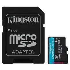 ფლეშ მეხსიერების ბარათი Kingston Canvas Go Plus 1TB microSD Card | Up to 200MB/s | Class 10, UHS-I, U3, V30, A2 | SDCG4/1TBფლეშ მეხსიერების ბარათი Kingston Canvas Go Plus 1TB microSD Card | Up to 200MB/s | Class 10, UHS-I, U3, V30, A2 | SDCG4/1TBფლეშ მეხსიერების ბარათი Kingston Canvas Go Plus 1TB microSD Card | Up to 200MB/s | Class 10, UHS-I, U3, V30, A2 | SDCG4/1TB