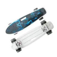 Skateboard M350YST-SKALETON2 with luminous wheels and handleSkateboard M350YST-SKALETON2 with luminous wheels and handleSkateboard M350YST-SKALETON2 with luminous wheels and handle