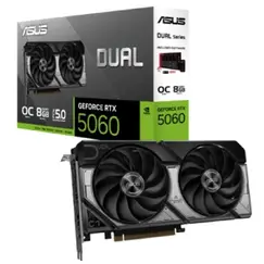 ვიდეო დაფა ASUS Graphic Card GeForce RTX 5060 8 GB GDDR7 OC DUAL-RTX5060-O8Gვიდეო დაფა ASUS Graphic Card GeForce RTX 5060 8 GB GDDR7 OC DUAL-RTX5060-O8Gვიდეო დაფა ASUS Graphic Card GeForce RTX 5060 8 GB GDDR7 OC DUAL-RTX5060-O8G