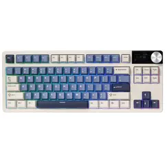 კლავიატურა Royal Kludge RK S85 RGB Mechanical Keyboard, Cloud switch, Hot Swappable, Wireless, Type-C, Bluetooth, 2.4GHz, Horizon Blueკლავიატურა Royal Kludge RK S85 RGB Mechanical Keyboard, Cloud switch, Hot Swappable, Wireless, Type-C, Bluetooth, 2.4GHz, Horizon Blueკლავიატურა Royal Kludge RK S85 RGB Mechanical Keyboard, Cloud switch, Hot Swappable, Wireless, Type-C, Bluetooth, 2.4GHz, Horizon Blue