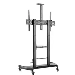 ტელევიზორის სადგამი Gembird TVS-100T-02 Height adjustable TV floor stand with caster wheels 60&quot; - 100&quotტელევიზორის სადგამი Gembird TVS-100T-02 Height adjustable TV floor stand with caster wheels 60&quot; - 100&quotტელევიზორის სადგამი Gembird TVS-100T-02 Height adjustable TV floor stand with caster wheels 60&quot; - 100&quot