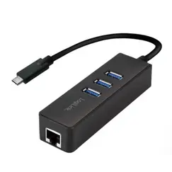 Adapter Logilink UA0283 Gen 1 USB-C Hub 3-Port USB3.2 with Gigabit LANAdapter Logilink UA0283 Gen 1 USB-C Hub 3-Port USB3.2 with Gigabit LANAdapter Logilink UA0283 Gen 1 USB-C Hub 3-Port USB3.2 with Gigabit LAN
