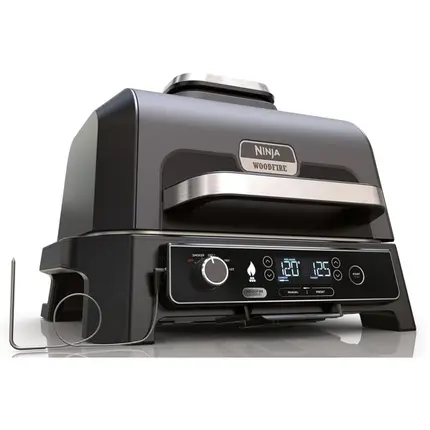 გრილი Ninja OG850EU Woodfire Pro XL, 1700W, Outdoor Grill, Black/Silverგრილი Ninja OG850EU Woodfire Pro XL, 1700W, Outdoor Grill, Black/Silverგრილი Ninja OG850EU Woodfire Pro XL, 1700W, Outdoor Grill, Black/Silver