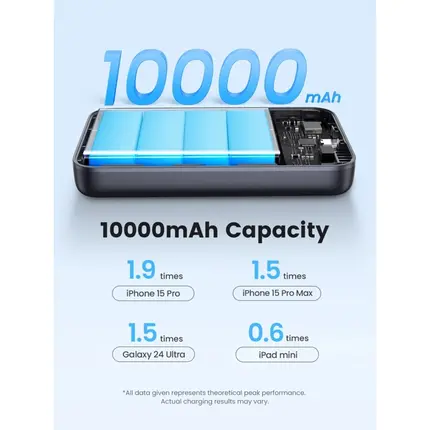 პორტატული დამტენი UGREEN PB761 (45763), 10000mAh, Magnetic Wireless Power Bank, Black, 5 imageპორტატული დამტენი UGREEN PB761 (45763), 10000mAh, Magnetic Wireless Power Bank, Black, 5 imageპორტატული დამტენი UGREEN PB761 (45763), 10000mAh, Magnetic Wireless Power Bank, Black, 5 image