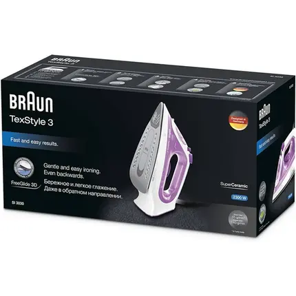 უთო BRAUN SI3030PU, 4 imageუთო BRAUN SI3030PU, 4 imageუთო BRAUN SI3030PU, 4 image