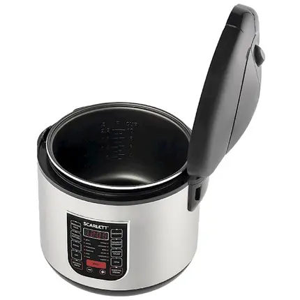 მულტსახარში Scarlett SC-MC410S27, 900W, 5L, Multifunction Cooker, Silver/Black, 2 imageმულტსახარში Scarlett SC-MC410S27, 900W, 5L, Multifunction Cooker, Silver/Black, 2 imageმულტსახარში Scarlett SC-MC410S27, 900W, 5L, Multifunction Cooker, Silver/Black, 2 image