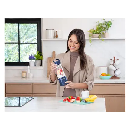 ბლენდერი NutriBullet NB Portable Smoothie Maker NBP003NBL Blue, 4 imageბლენდერი NutriBullet NB Portable Smoothie Maker NBP003NBL Blue, 4 imageბლენდერი NutriBullet NB Portable Smoothie Maker NBP003NBL Blue, 4 image