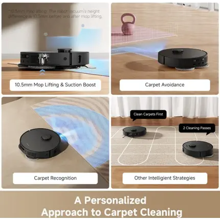 Vacuum cleaner Dreame Robot Vacuum L40 Ultra AE Black (RLL77SE), 11 imageVacuum cleaner Dreame Robot Vacuum L40 Ultra AE Black (RLL77SE), 11 imageVacuum cleaner Dreame Robot Vacuum L40 Ultra AE Black (RLL77SE), 11 image