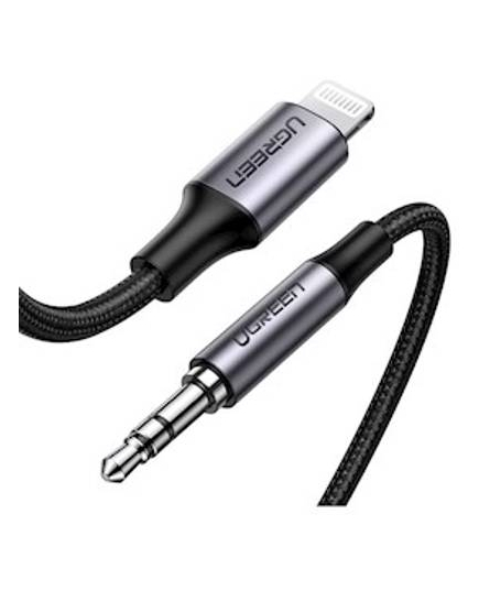 აუდიო ადაპტერი UGREEN US315 (70509), MFA Lightning To 3.5mm Aux Cable, 1M, Gray/Black - ISARI.store ყველაზე დაბალ ფასად ,აუდიო ადაპტერი UGREEN US315 (70509), MFA Lightning To 3.5mm Aux Cable, 1M, Gray/Black - ISARI.store ,აუდიო ადაპტერი UGREEN US315 (70509), MFA Lightning To 3.5mm Aux Cable, 1M, Gray/Black - ISARI.store შეიძინე ყველაზე დაბალ ფასად ,