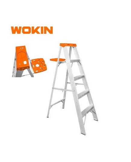 კიბე Wokin 682426, 6 steps, 150Kg, Household Ladder, Silver - ISARI.store ყველაზე დაბალ ფასად ,კიბე Wokin 682426, 6 steps, 150Kg, Household Ladder, Silver - ISARI.store ,კიბე Wokin 682426, 6 steps, 150Kg, Household Ladder, Silver - ISARI.store შეიძინე ყველაზე დაბალ ფასად ,