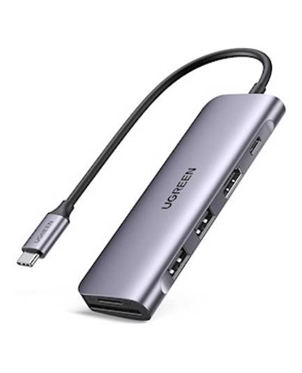 Type-C ჰაბი UGREEN CM195 (70411) Type-C 6-in-1 USB-C Hub, 2xUSB3.0, HDMI, TF/SD, PD, Gray - ISARI.store ყველაზე დაბალ ფასად ,Type-C ჰაბი UGREEN CM195 (70411) Type-C 6-in-1 USB-C Hub, 2xUSB3.0, HDMI, TF/SD, PD, Gray - ISARI.store ,Type-C ჰაბი UGREEN CM195 (70411) Type-C 6-in-1 USB-C Hub, 2xUSB3.0, HDMI, TF/SD, PD, Gray - ISARI.store შეიძინე ყველაზე დაბალ ფასად ,