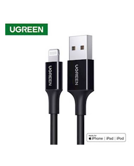 UGREEN (80822) USB-A Male to Lightning Male Cable Nickel Plating ABS Shell 1m (Black) - ISARI.store at the lowest price,UGREEN (80822) USB-A Male to Lightning Male Cable Nickel Plating ABS Shell 1m (Black) - ISARI.store ,UGREEN (80822) USB-A Male to Lightning Male Cable Nickel Plating ABS Shell 1m (Black) - ISARI.store buy at the lowest price,
